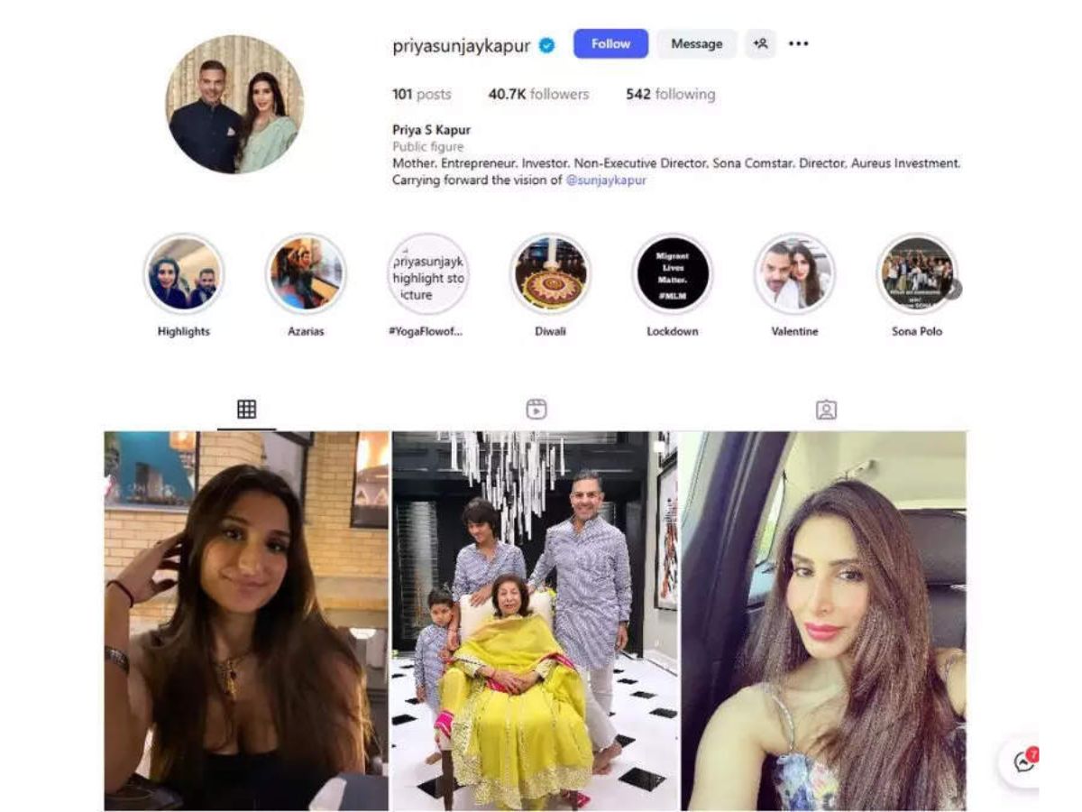 who-is-priya-sachdev-sunjay-kapur-wife-changes-name-on-instagram-amid-rs30000-crore-property-dispute-rani-kapur-sole-ownership-karisma-kapoor Who is Priya Sachdev? Sunjay Kapur’s Wife Changes Name on Instagram Amid Shocking Rs30,000 Crore Property Dispute - Photo Gallery
