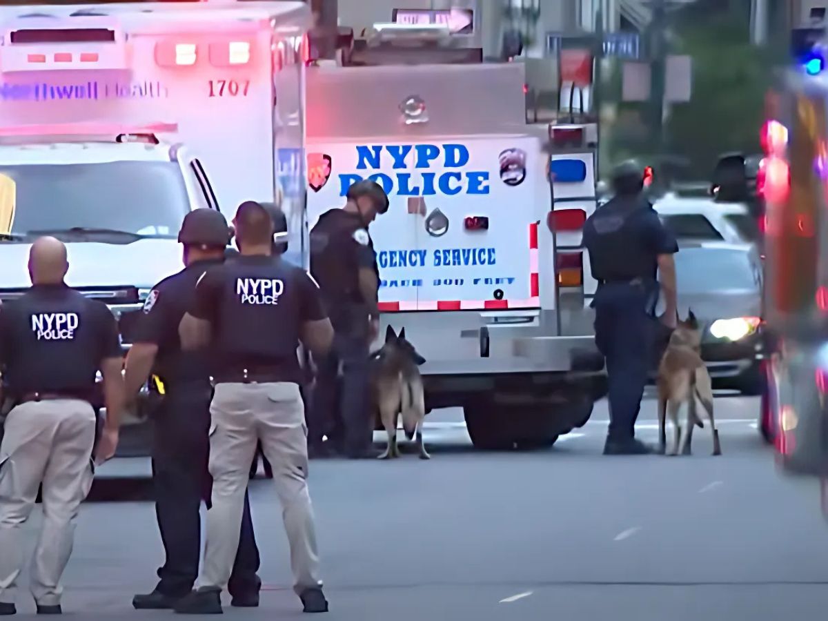 NYPD officer and three civilians killed in Midtown Manhattan shooting; gunman used AR-15 rifle before taking his own life. Photo/X.
