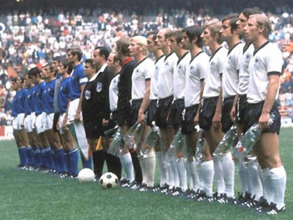 The semi-final of the 1970 World Cup is known as the `Game of the Century' for a reason. Italy took an early lead, then Germany drew level in the dying seconds to take the match to extra time. In extra time there were several dramatic back-and-forth moments, climaxing in five goals scored in extra time alone. Italy ultimately won the match 4-3, but went on to be defeated in the final by Pele's Brazil. (Image credit: X) - Photo Gallery