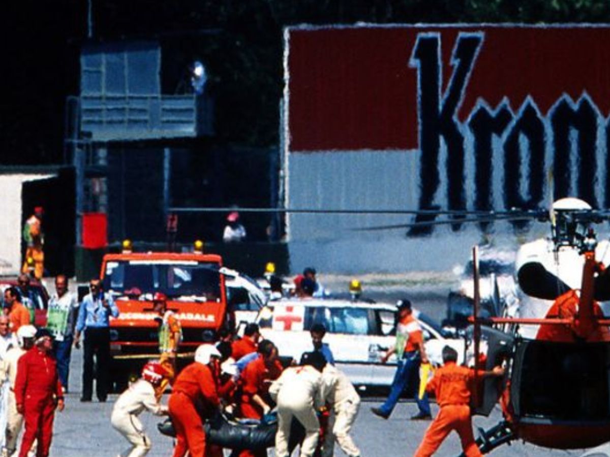 5-horrific-crashes-of-f1-history One of the last races that Ayrton Senna participated in was the San Marino Grand Prix in 1994, which took place at the Imola Circuit in Italy. Rubens Barrichello, Senna's protégé, was involved in a serious automobile accident during practice on Friday before the Grand Prix, but he was spared. Senna later set the fastest time in qualifying after seeing the event. After the race, though, Senna took extra time to check his car for safety, which may have been brought on by the shock of Barrichellos' collision. (Image credit: Pinterest) - Photo Gallery