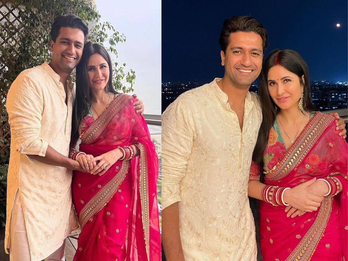from-virat-kohli-anushka-sharma-to-priyanka-chopra-nick-jonas-celebrity-couple-looks-to-recreate-this-teej-2025-fashion-inspiraton-from-bollywood Vicky Kaushal and Katrina Kaif in ethnics - Photo Gallery