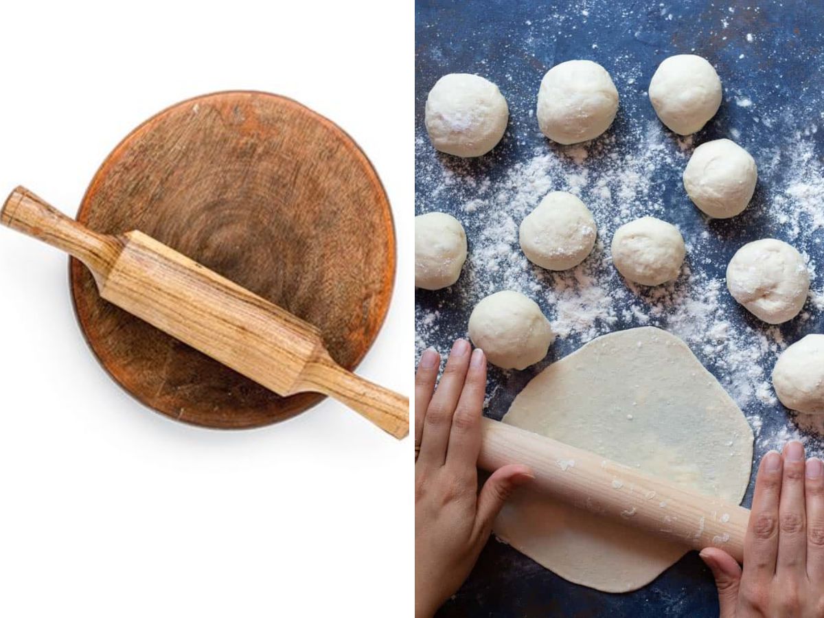 know-how-indian-kitchen-tools-are-ergonomically-designed-kadhai-tawa-chimt Chakla-Belan (Rolling Pin and Board)(Image Credit-Pinterest) - Photo Gallery