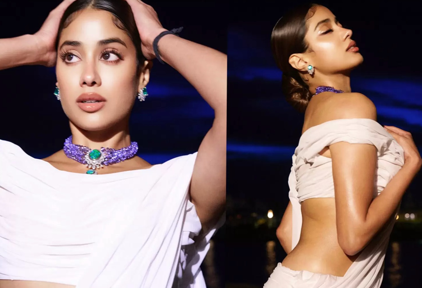 Janhvi Kapoor Wears A Drenched Saree For Her Photoshoot ‘Wet Look’.