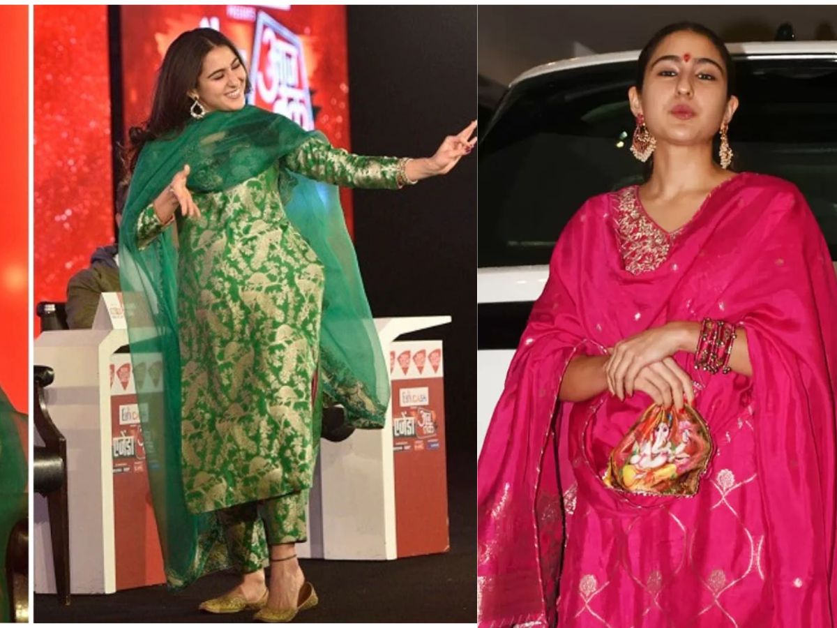 Raksha Bandhan 2025 Fashion: Recreate Sara Ali Khan’s Soft Glam Looks With Perfect Pairing - Photo Gallery