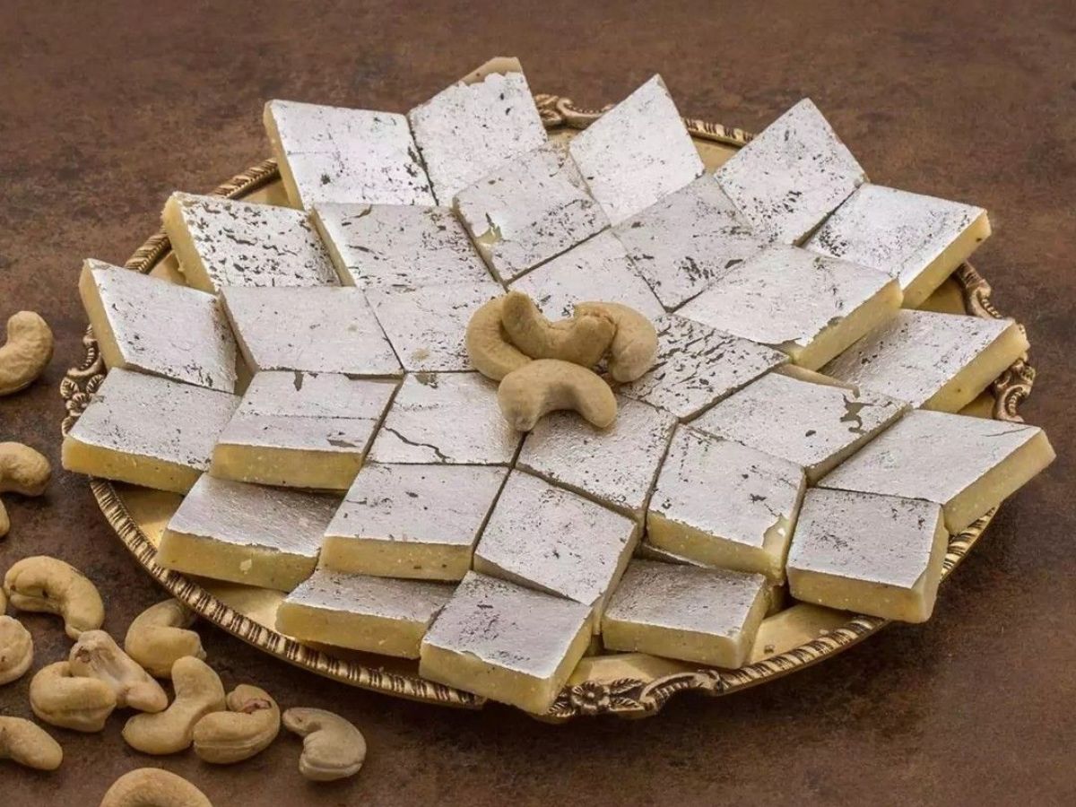 Kaju Katli is a yummy sweet made from cashews (Image Credit- Pinterest) - Photo Gallery