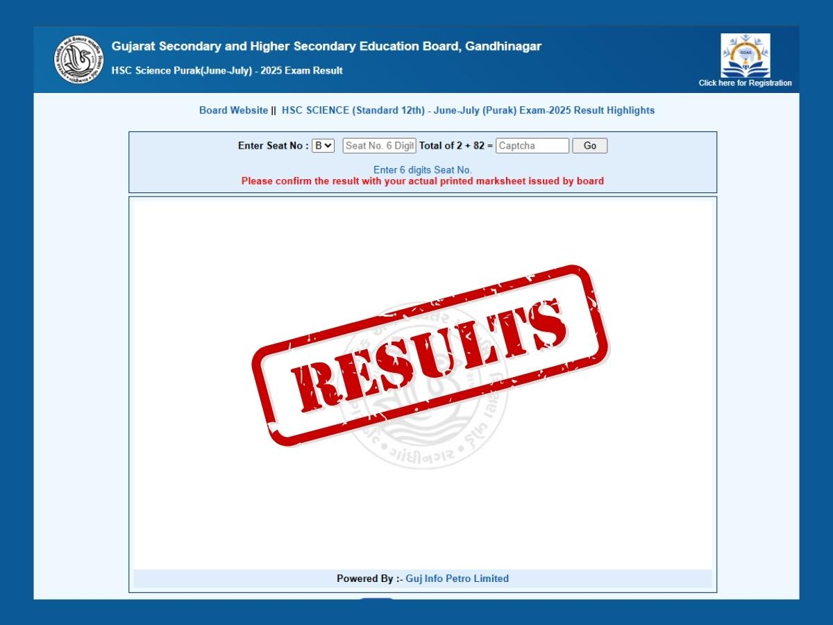 GSEB Class 12 HSC Science Supplementary Result 2025 Declared: Here’s How To Check