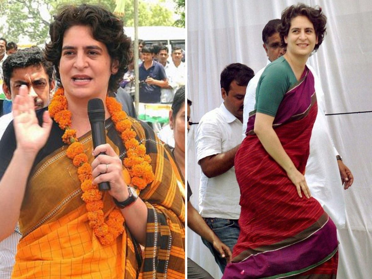 in-pics-from-pm-narendra-modi-to-shashi-tharoor-11-leaders-who-took-style-seriously-in-indian-parliament Priyanka Gandhi Vadra – Subtle Power Dressing(Image Credit- Pinterest) - Photo Gallery