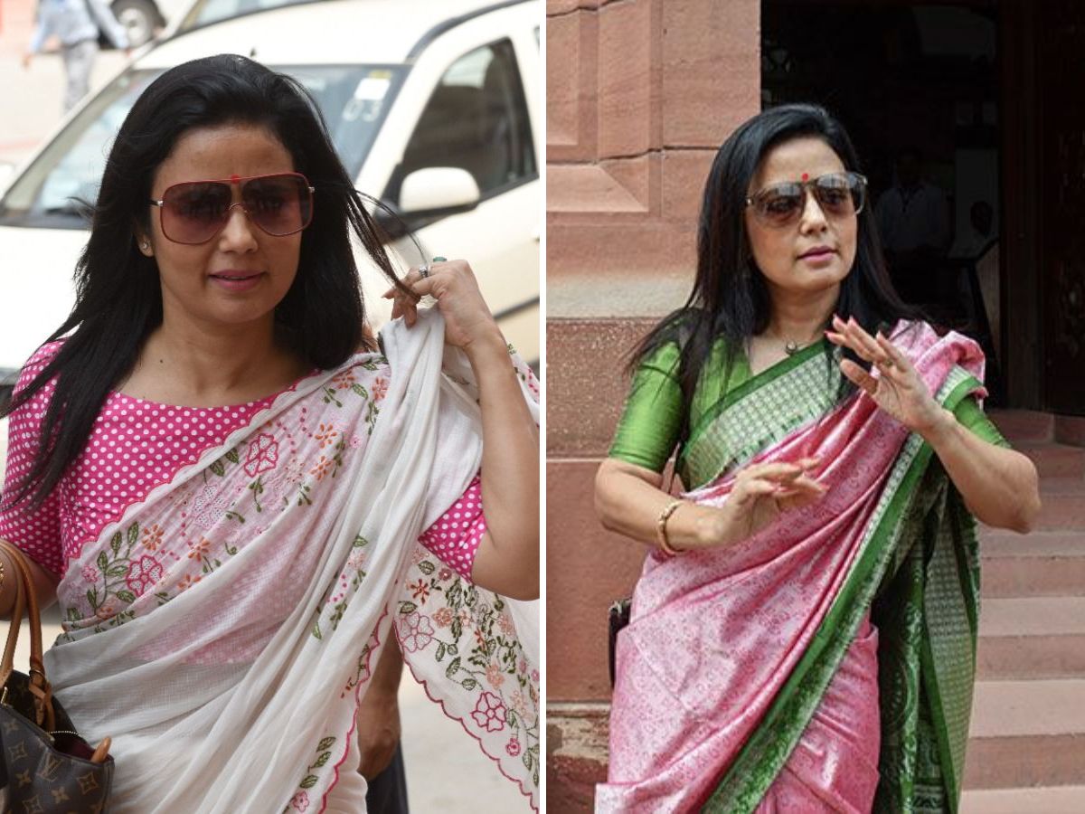 in-pics-from-pm-narendra-modi-to-shashi-tharoor-11-leaders-who-took-style-seriously-in-indian-parliament Mahua Moitra – The Saree as Protest
(Image Credit- Pinterest) - Photo Gallery