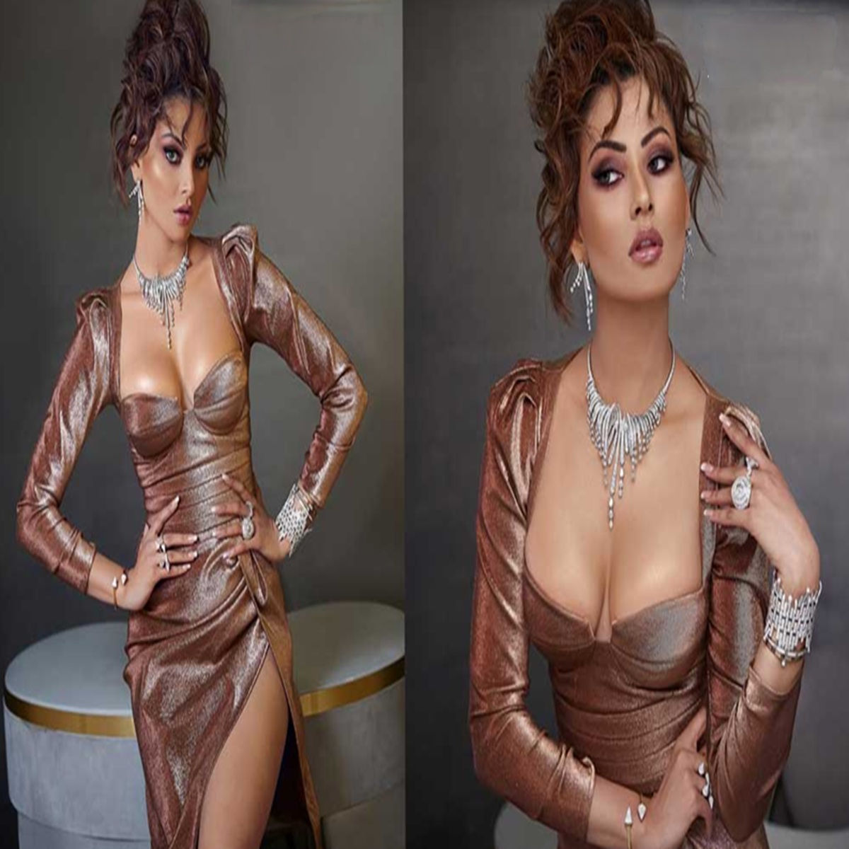 urvashi-rautelas-plunging-dress-sets-social-media-on-fire Urvashi Rautela’s Plunging Dress Sets Social Media on Fire - Photo Gallery