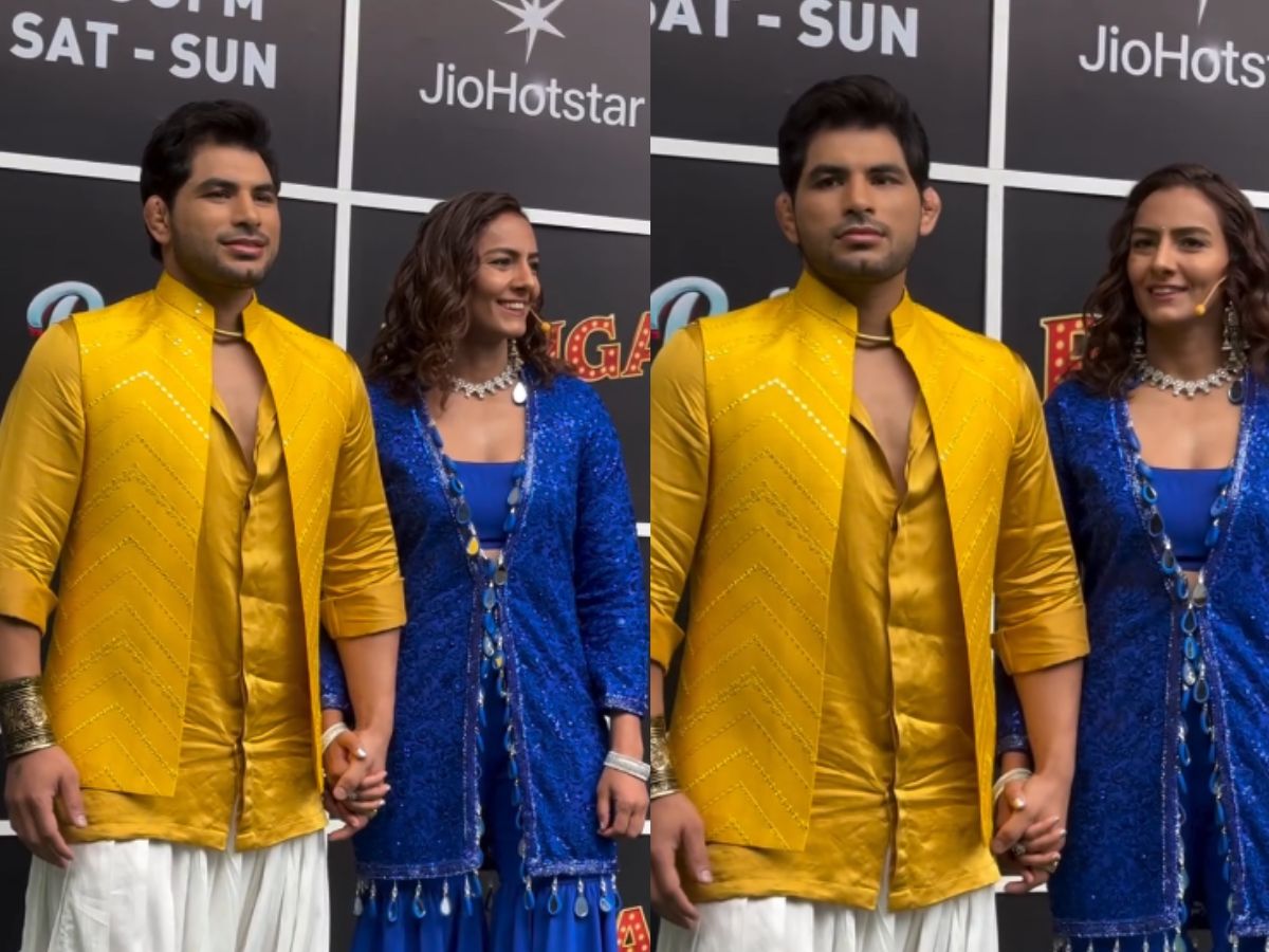 pati-patni-aur-panga-launch-hina-khan-rubina-dilaik-geeta-phogat-swara-bhasker-celebrity-couples-style From Hina Khan to Rubina Dilaik: Glimpses of Top Celebrity Couples Who Slayed at Pati Patni Aur Panga Set - Photo Gallery