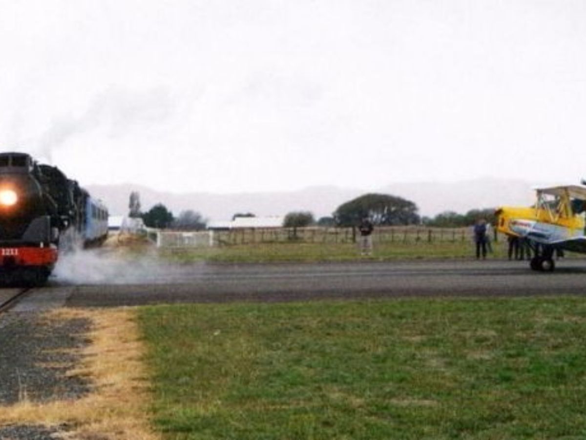 World’s Only Airport Where Trains and Planes Share the Same Runway - Photo Gallery
