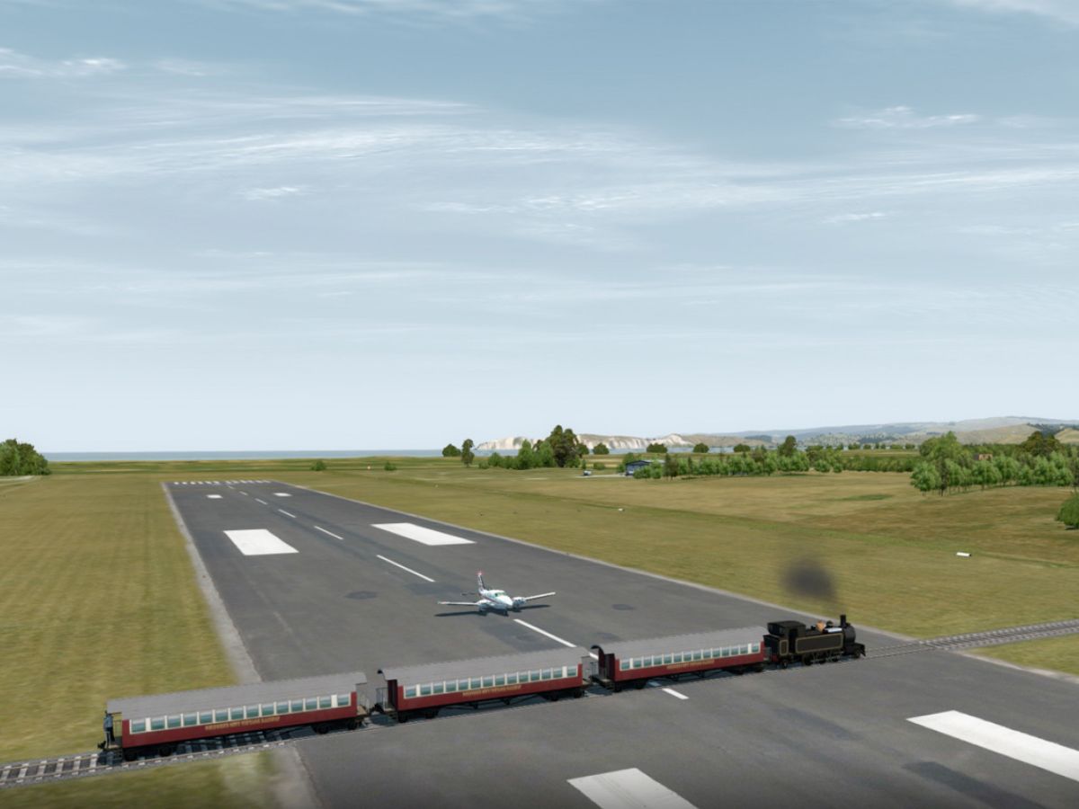 World’s Only Airport Where Trains and Planes Share the Same Runway - Photo Gallery
